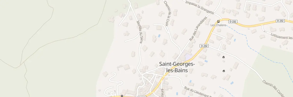 Plan du 8 Mte du Serre à Saint-Georges-les-Bains