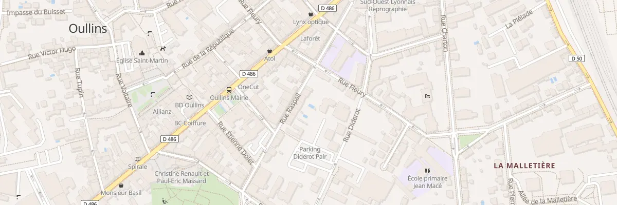 Plan du 27 Rue Raspail à Oullins-Pierre-Bénite