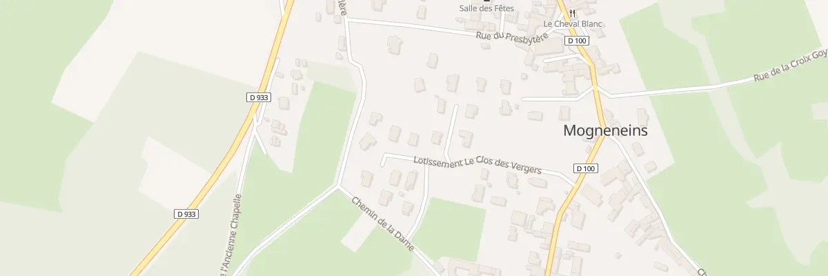 Plan du 14 Lot le Clos des Vergers à Mogneneins