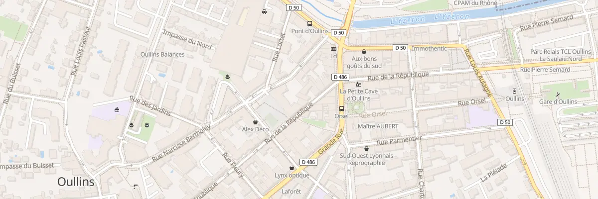 Plan du 46 Rue de la République à Oullins-Pierre-Bénite