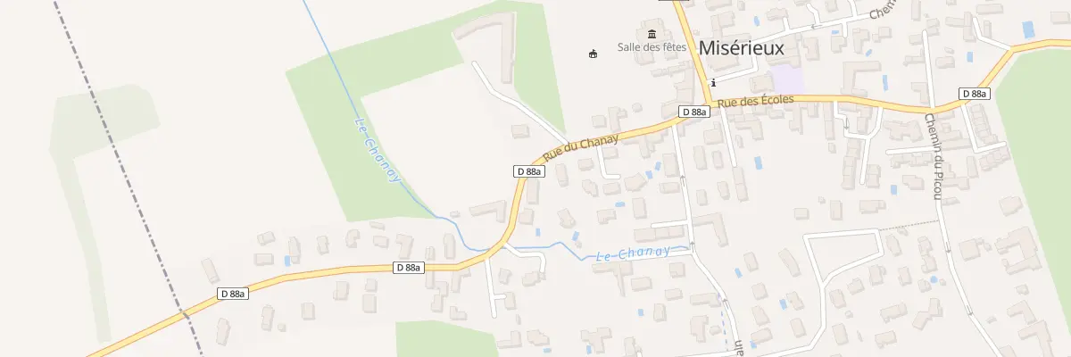Plan du 249A Rue du Chanay à Misérieux