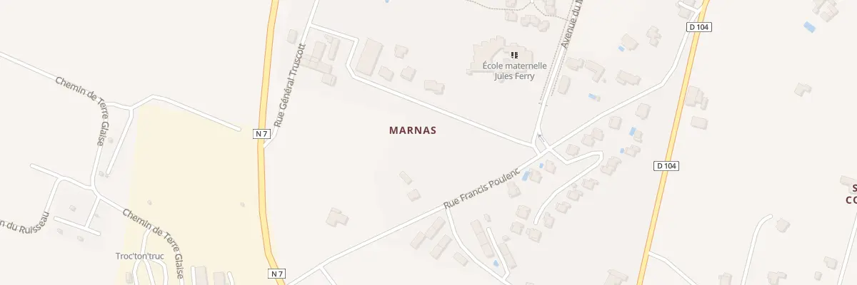 Plan du 954H Av Marechal Foch à Loriol-sur-Drôme