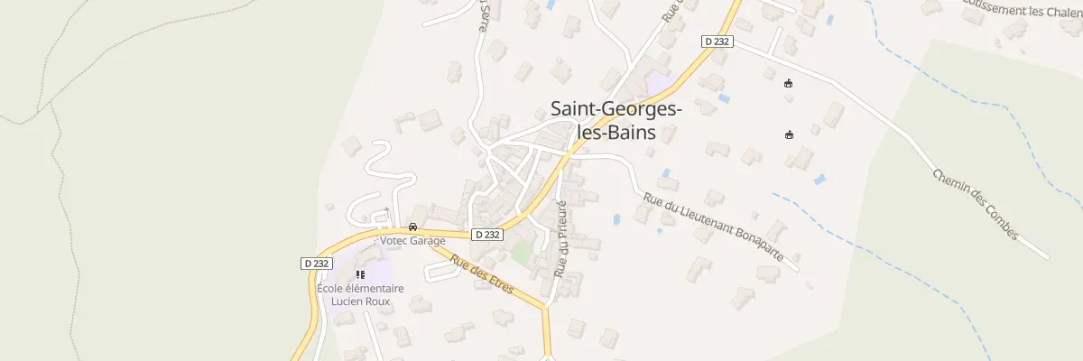 Plan du 8 Rue Vincent d’Indy à Saint-Georges-les-Bains