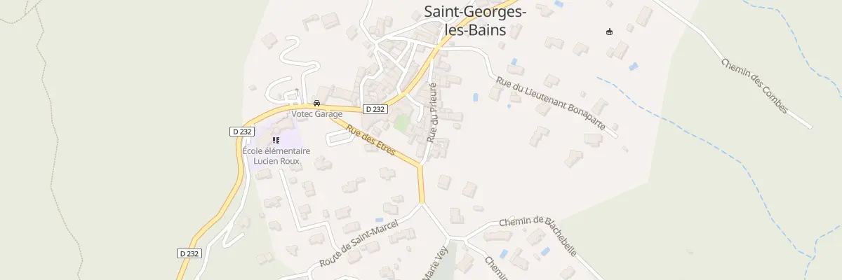 Plan du 3 Rue des Etres à Saint-Georges-les-Bains