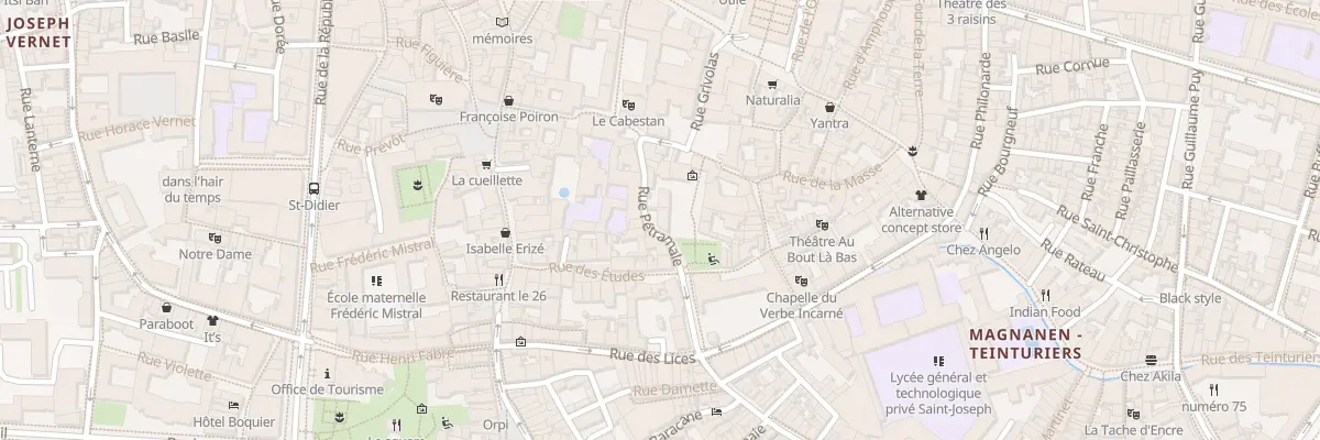 Plan du 9 Rue Pétramale à Avignon