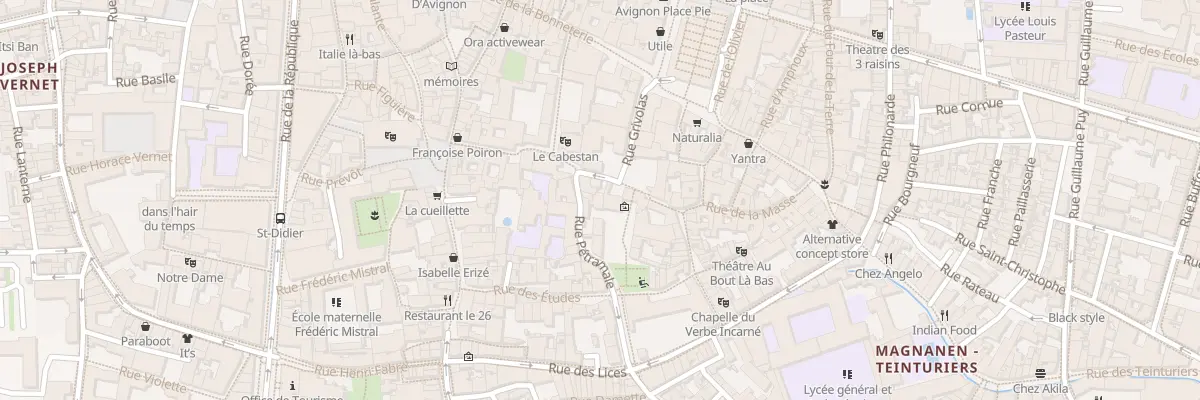 Plan du 18 Rue du Roi René à Avignon