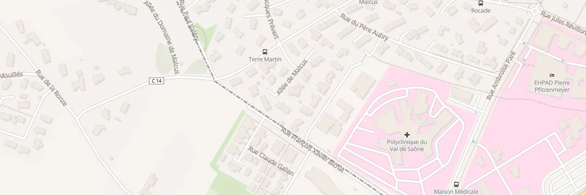 Plan du 177 All Malcus à Mâcon