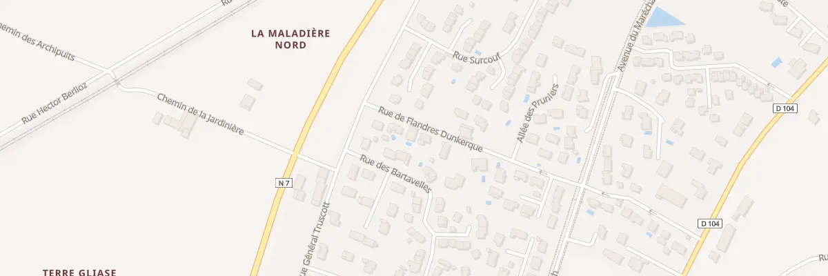 Plan du 25 Rue flandres dunkerque à Loriol-sur-Drôme