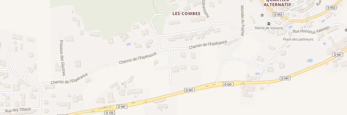 Plan du 29 Che de l’Esperance à Valaurie