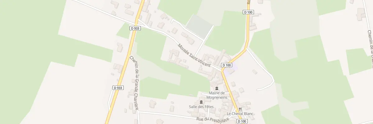 Plan du 5180 Le Bourg à Mogneneins
