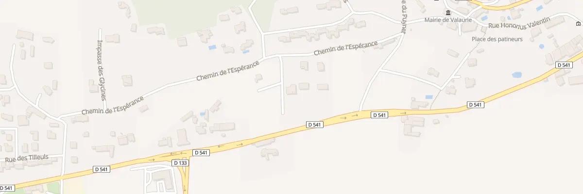Plan du 5000 Les Combes à Valaurie