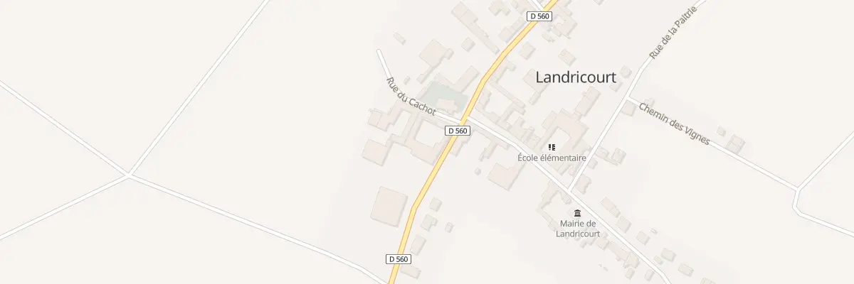 Plan du 1 Rue du Cachot à Landricourt