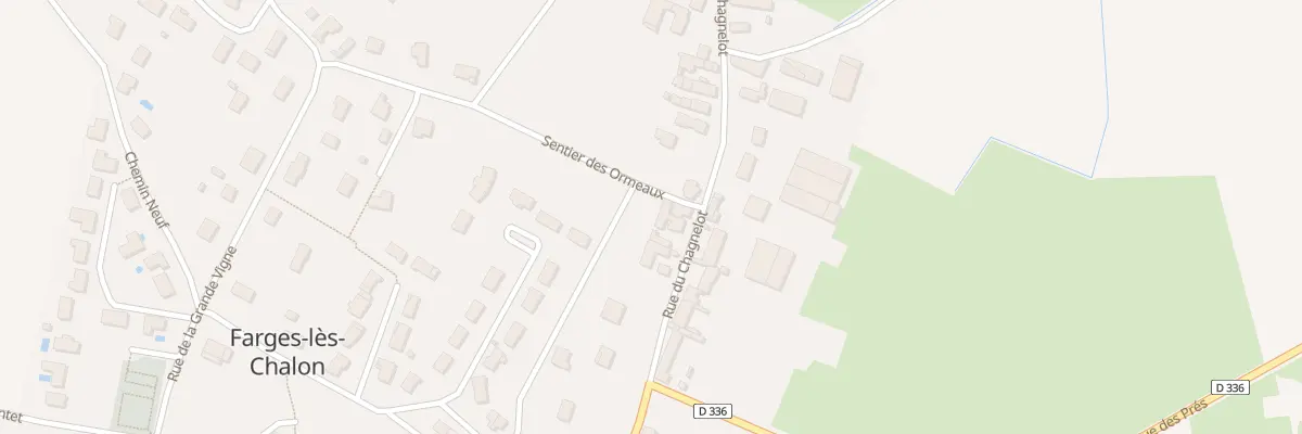Plan du 1 Sen des Ormeaux à Farges-lès-Chalon