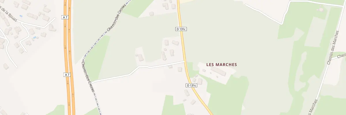 Plan du 71 Rte de Vienne à Roussillon