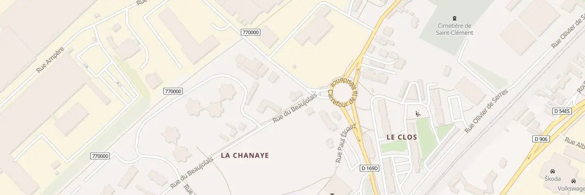 Plan du 22 Rue du Beaujolais à Mâcon