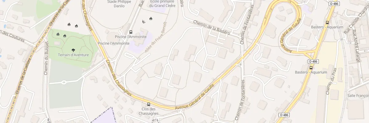 Plan du 278 Che de Fontanières à La Mulatière