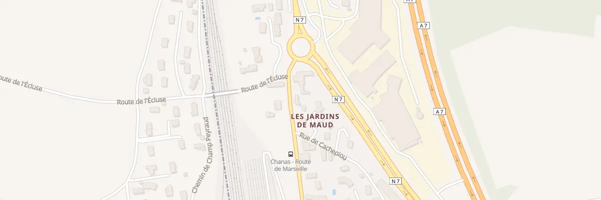 Plan du 37 Rte de Marseille à Chanas
