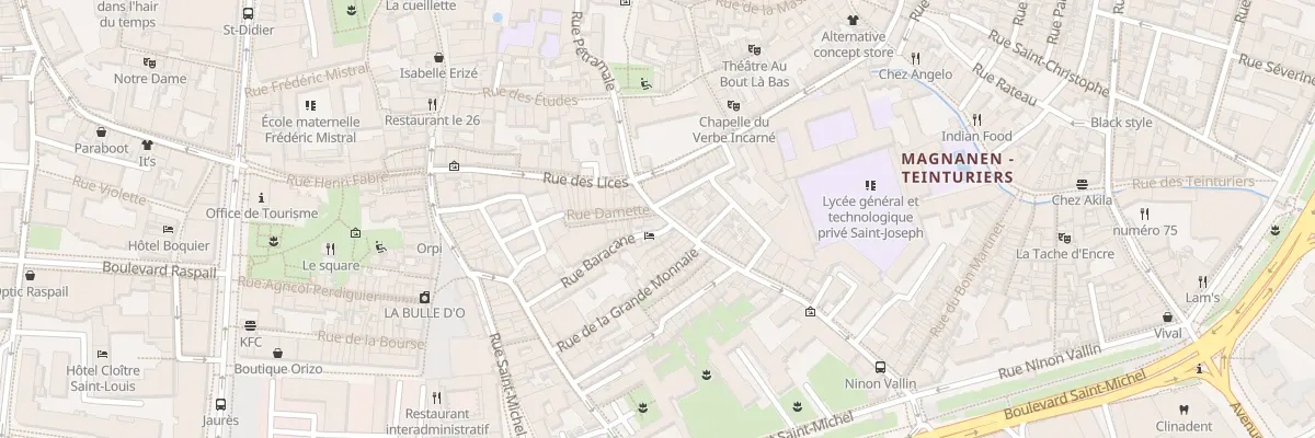 Plan du 10 Rue Portail Magnanen à Avignon