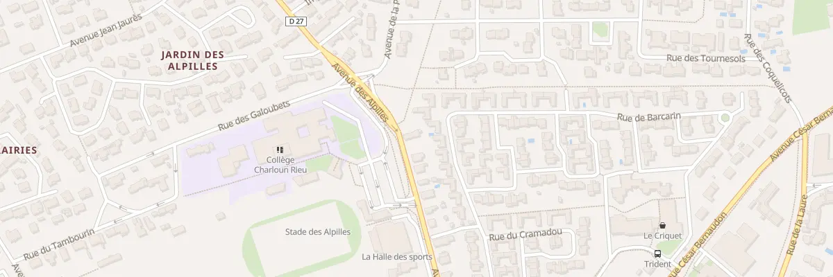 Plan du 38 Av des Alpilles à Saint-Martin-de-Crau