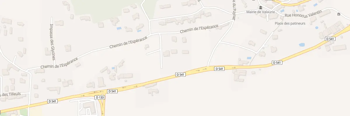 Plan du 5075 Les Combes à Valaurie