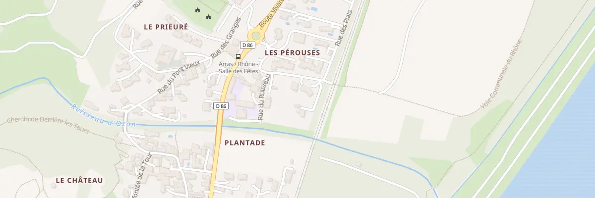 Plan du 5159 Rue des Pérouses à Arras-sur-Rhône