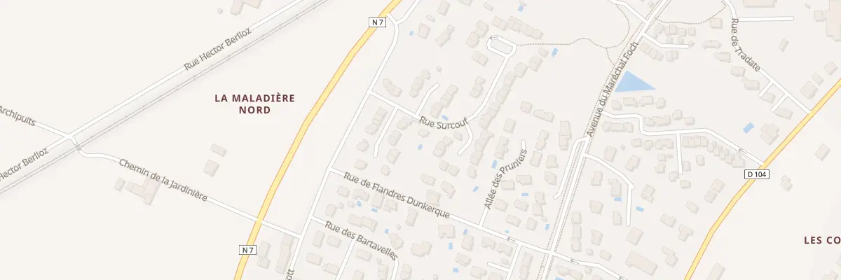 Plan du 2 Rue surcouf à Loriol-sur-Drôme
