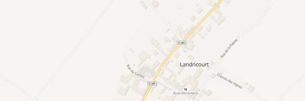 Plan du 5 Gr Grande Rue à Landricourt