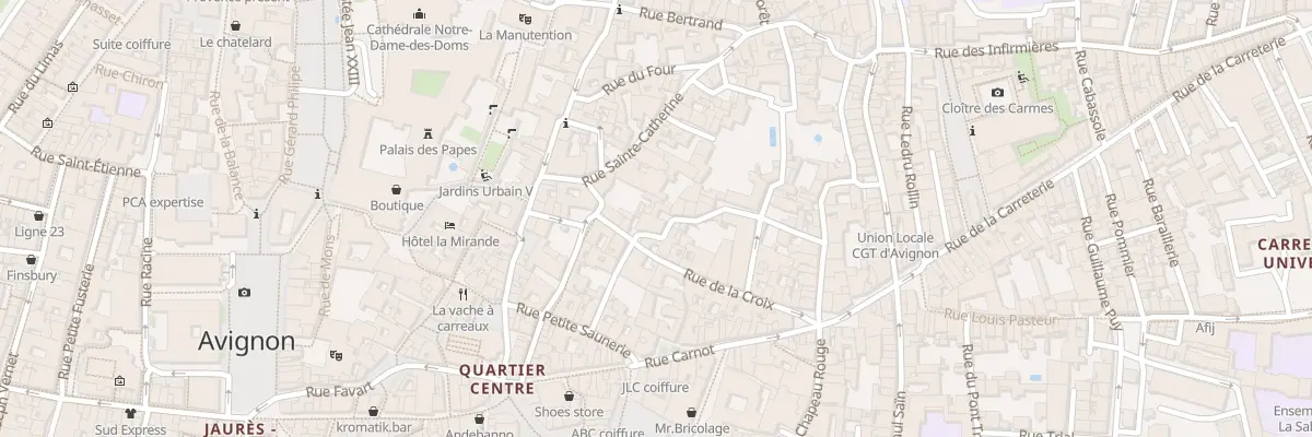 Plan du 7 Rue Saluces à Avignon