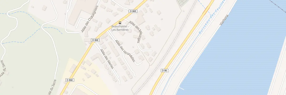 Plan du 7 All des Mésanges à Beauchastel