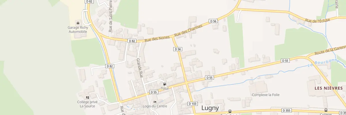 Plan du 93 Rue de la Croix Nérin à Lugny