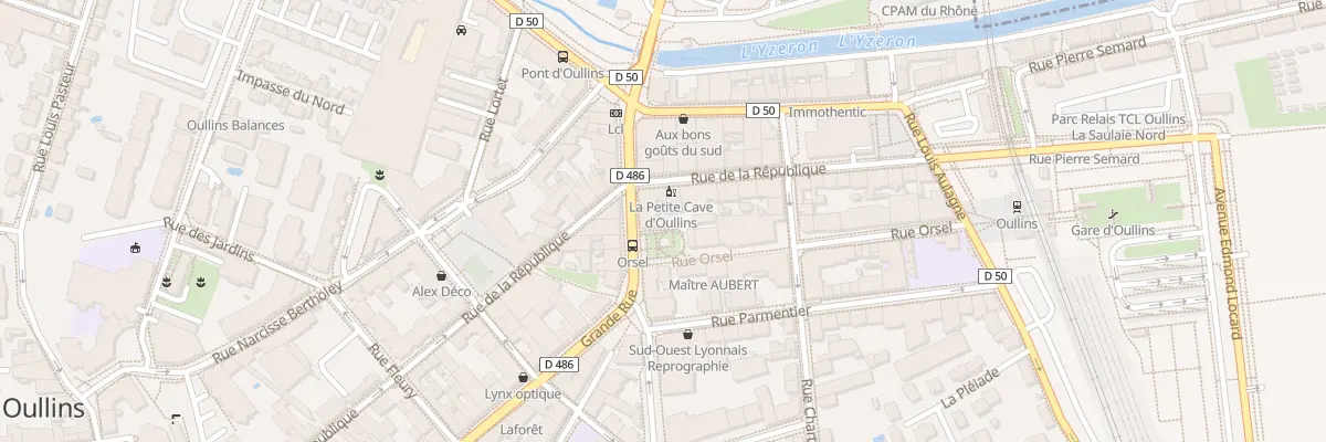 Plan du 73 Grande Rue à Oullins-Pierre-Bénite