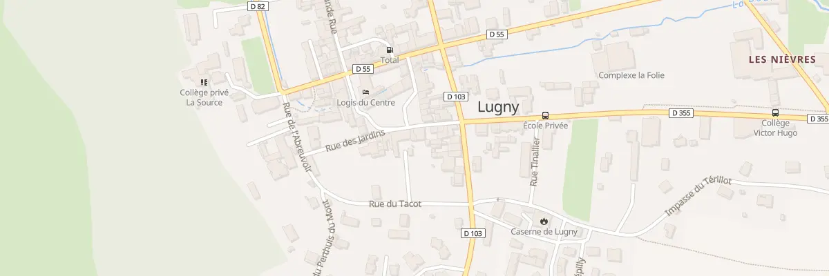 Plan du 5 Pl du Pâquier à Lugny