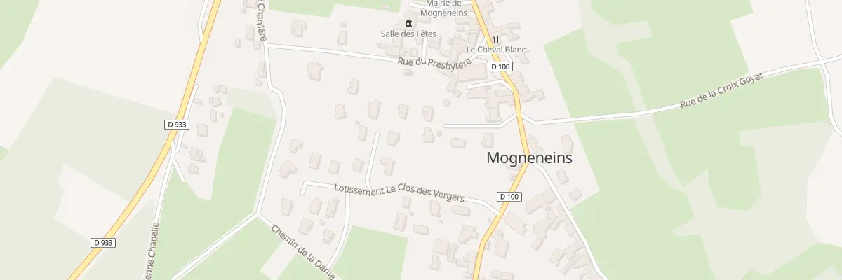 Plan du 3 Lot les Hauts de la Verchere à Mogneneins