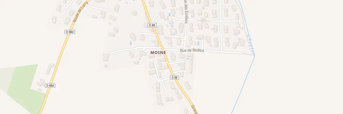 Plan du 5470 Moine à Francheleins