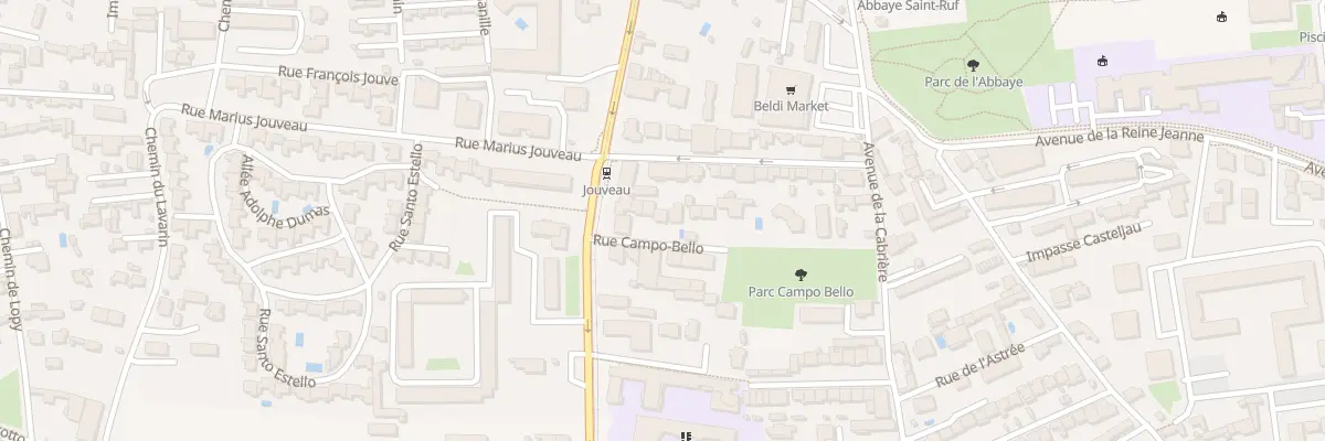 Plan du 7 Rue Campo Bello à Avignon