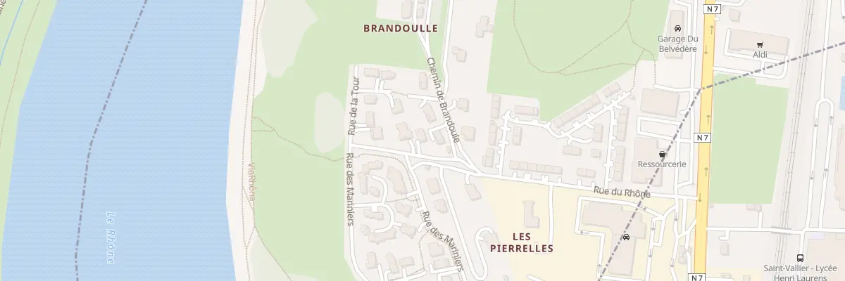 Plan du 310 Rue du Rhône à Laveyron