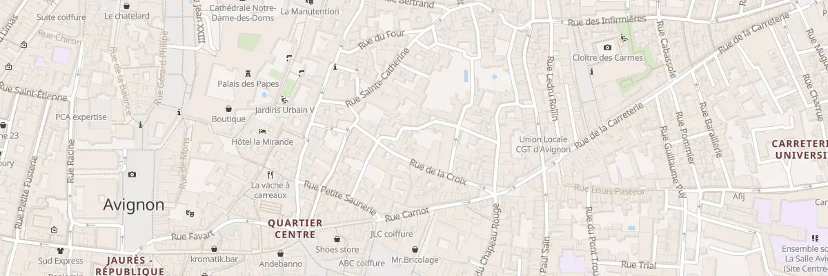 Plan du 2B Rue Saluces à Avignon