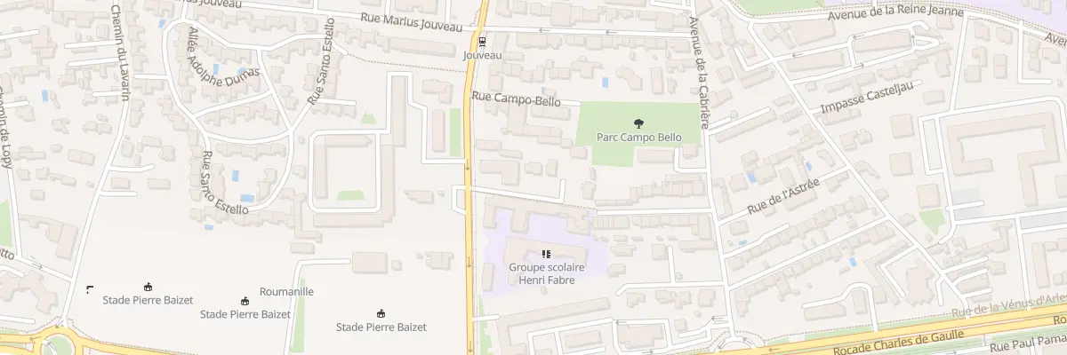 Plan du 159T Av de Tarascon à Avignon