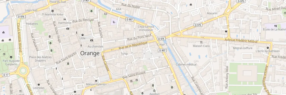 Plan du 21 Rue de la République à Orange