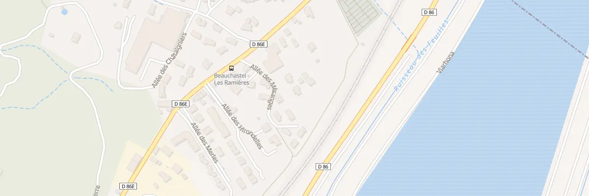 Plan du 6A Rte des Ramières à Beauchastel