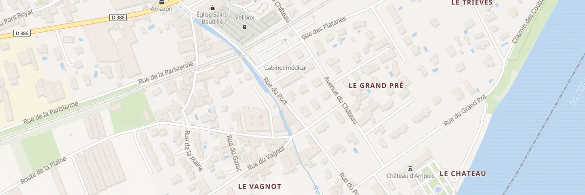 Plan du 4 Rue du Port à Ampuis