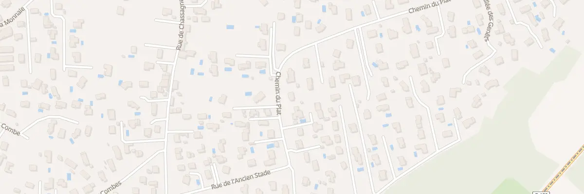 Plan du 34 Che du Plat à Ternay