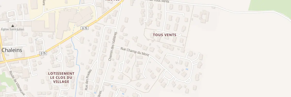 Plan du 9 Rue Champ du Mont à Chaleins
