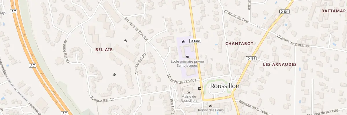 Plan du 2 Imp Catherine de Médicis à Roussillon