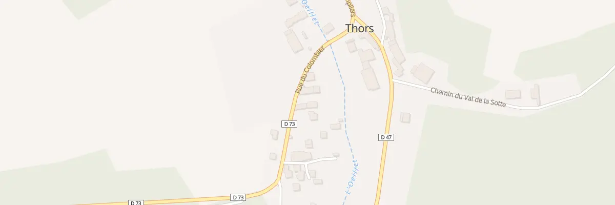 Plan du 6 Rue Colombier à Thors