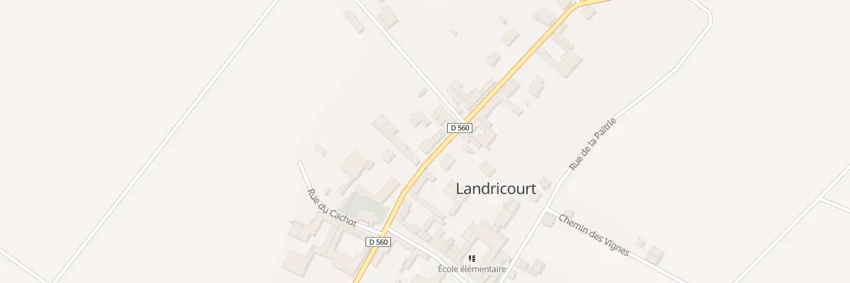 Plan du 7 Gr Grande Rue à Landricourt