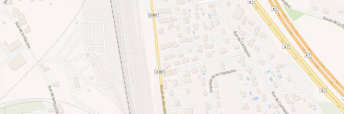 Plan du 69 Rte de Marseille à Chanas