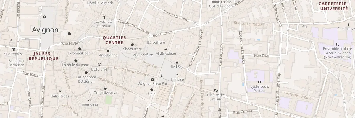 Plan du 21 Rue Saint-Jean le Vieux à Avignon