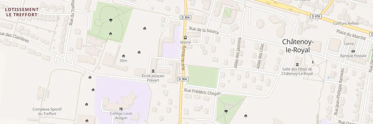 Plan du 7 Rue du Bourg à Châtenoy-le-Royal