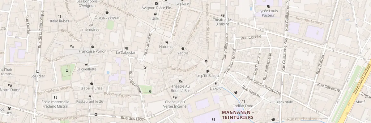 Plan du 5 Rue Griffons à Avignon